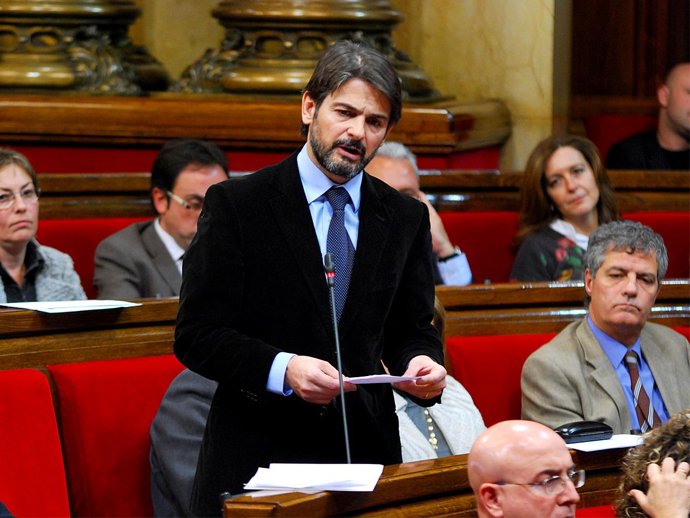 El portavoz de CiU en el Parlament, Oriol Pujol.
