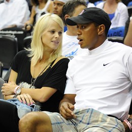 Tiger Woods y su ex mujer Elin Norweed
