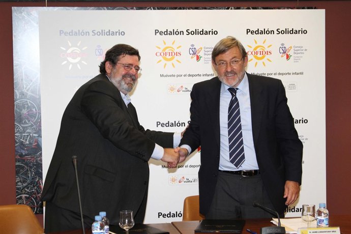 Jaime Lissavetzky en la presentación del Pedalón Solidario