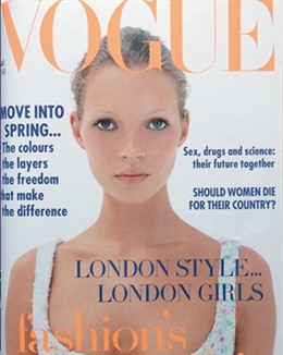 Portada de Corinne Day y Kate Moss para Vogue