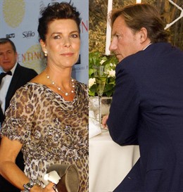 Montaje de la princesa Carolina de Mónaco y el galerista italiano Gerard Faggioa