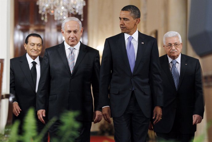 primer ministro de Israel, Benjamin Netanyahu, el presidente de EEUU, Barack Oba