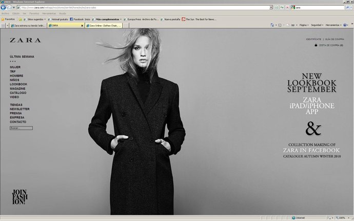 Nueva web www.zara.com
