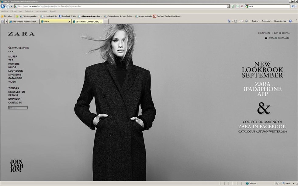 Nueva web www.zara.com