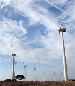 Molinos de energía eólica en Andalucía