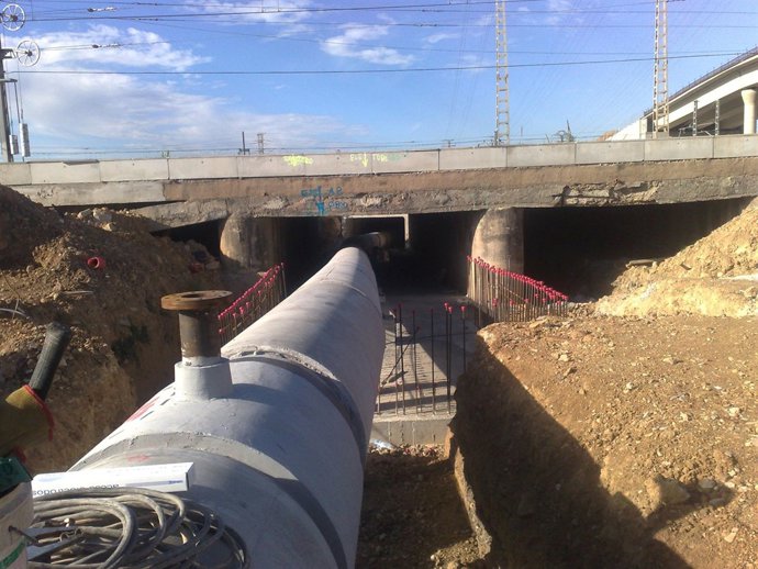 Obras en la red de agua
