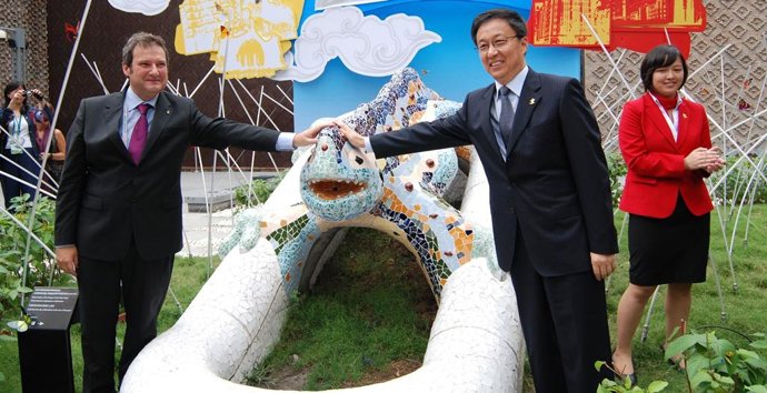 Jordi Hereu en la Exposisión Universal de Xangai