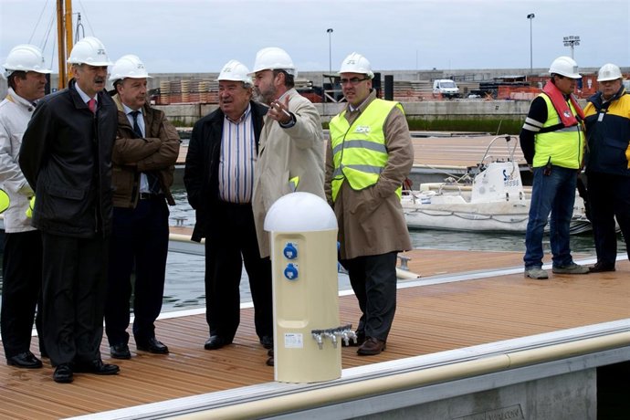 Visita obras Puerto de Laredo