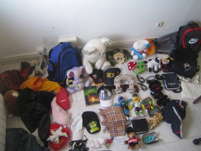 Peluches intervenidos por la Guardia Civil 