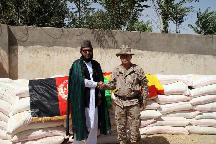 Gobernador de Badghis y coronel jefe del contingente español