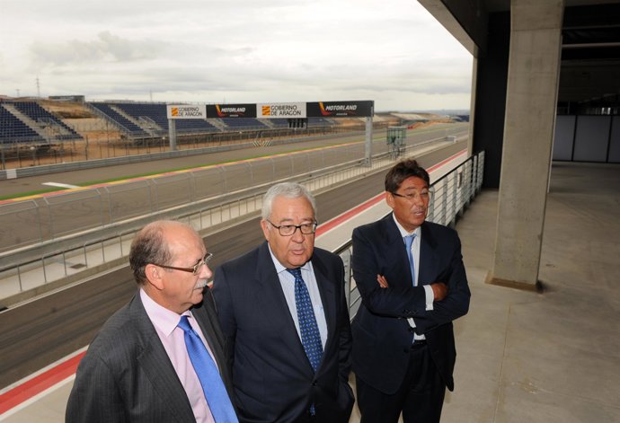 Visita a las instalaciones de Motorland, en Alcañiz (Teruel), antes del Gran Pre