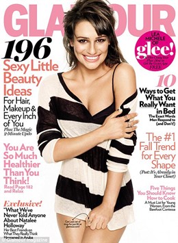 La actriz de la serie 'Glee' Lea Michele es portada de la revista 'Vogue'