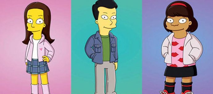 Protagonistas de Glee en Los Simpson