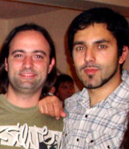 Juan Rodríguez-Briso (d) y Nicolás Yacumo, los creadores de la película.
