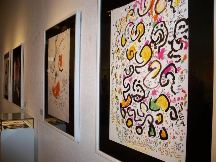 Obras expuestas en la muestra de Francisco Pino.