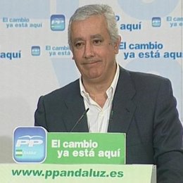 El presidente del PP-A, Javier Arenas