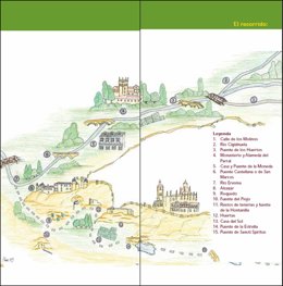 Recorrido del itinerario 'De valle en valle' en Segovia.