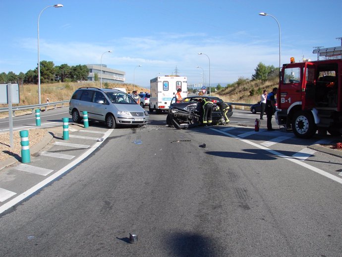 Imagen del estado del vehículo implicado en el accidente