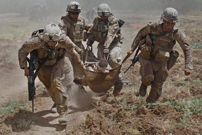 Trasladan a soldados estadounidenses heridos en Afganistán