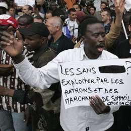 huelga de inmigrantes en francia