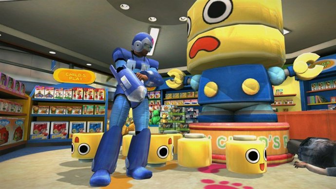 Disfraz de Mega Man en Dead Rising
