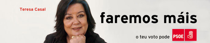 Cartel electoral de Teresa Casal