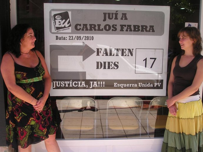 Carreres y Albiol con el cartel