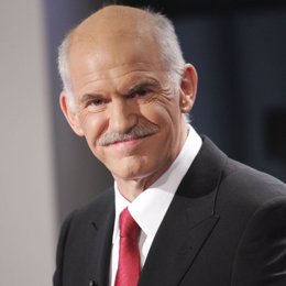 George Papandreu, líder del partido socialista de Grecia