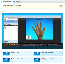 'Home' de Skype 5.0.