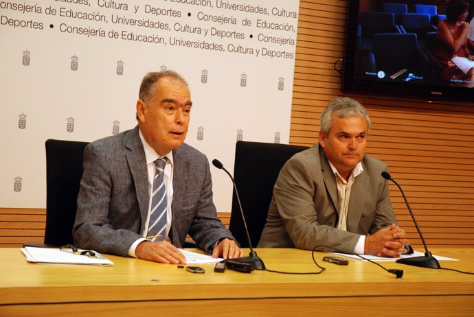 Gonzalo Marrero y José Regalado durante la rueda de prensa.
