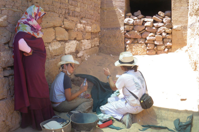 Componentes del equipo de trabajo que se encuentran ya en las excavaciones de As