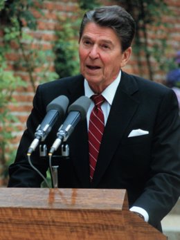 El ex presidente de los Estados Unidos Ronald Reagan