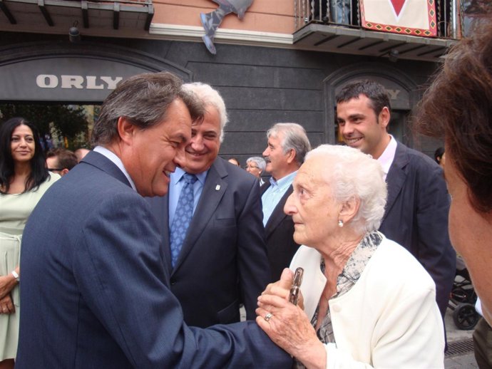 Artur Mas en Olot