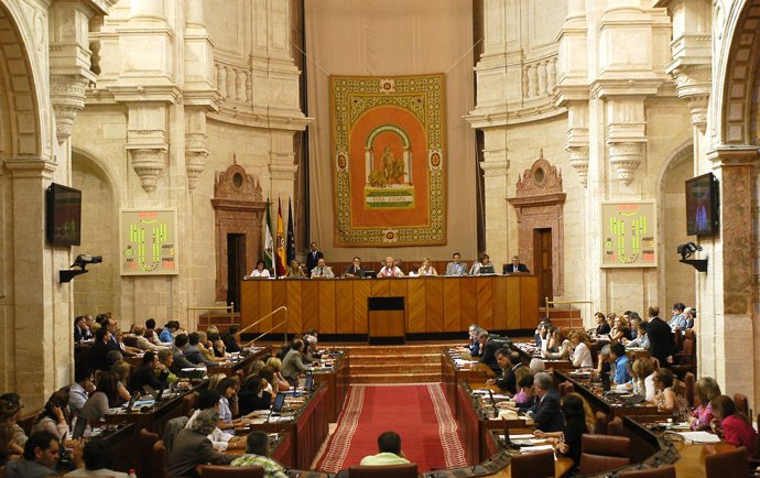 Imagen del Pleno del Parlamento andaluz