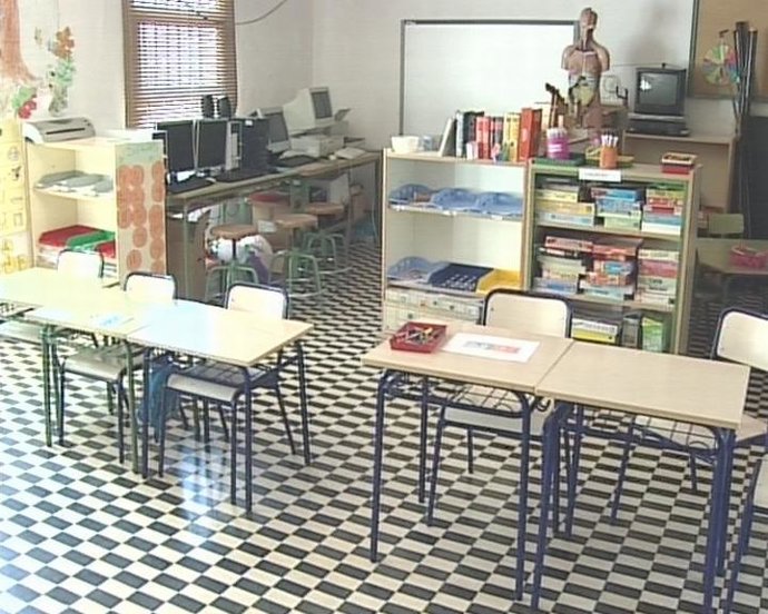 Imagen de un aula escolar