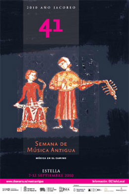 Cartel de la Semana de Música Antigua de Estella. 