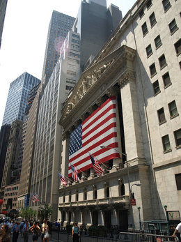 Fachada de Wall Street.