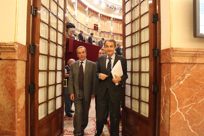 Zapatero y Alonso en el Congreso