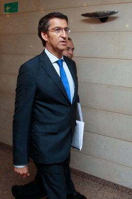 Feijóo, a la entrada del Consello