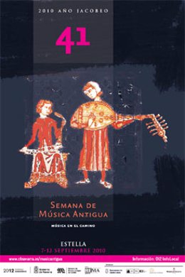 Cartel de la Semana de Música Antigua de Estella. 