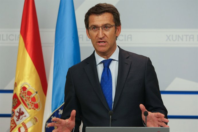 alberto nunez feijoo informa en rolda de prensa dos asuntos abordados na reunion