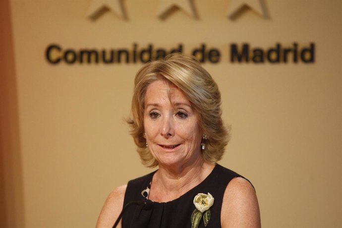 Esperanza Aguirre en el Consejo de Gobierno