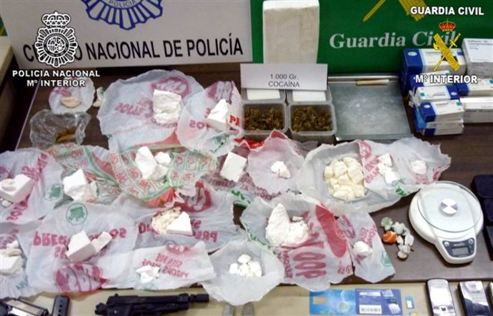 Cocaína intervenida durante la operación 'Suizos'