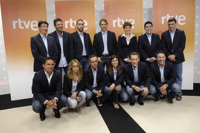 Equipo de TVE para la Champions
