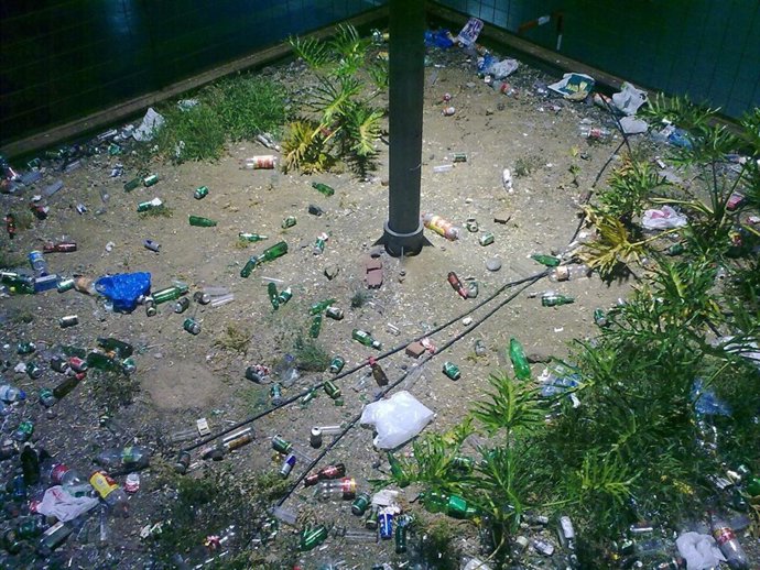 Imagen de uno de los paterres de la Plaza de La Música