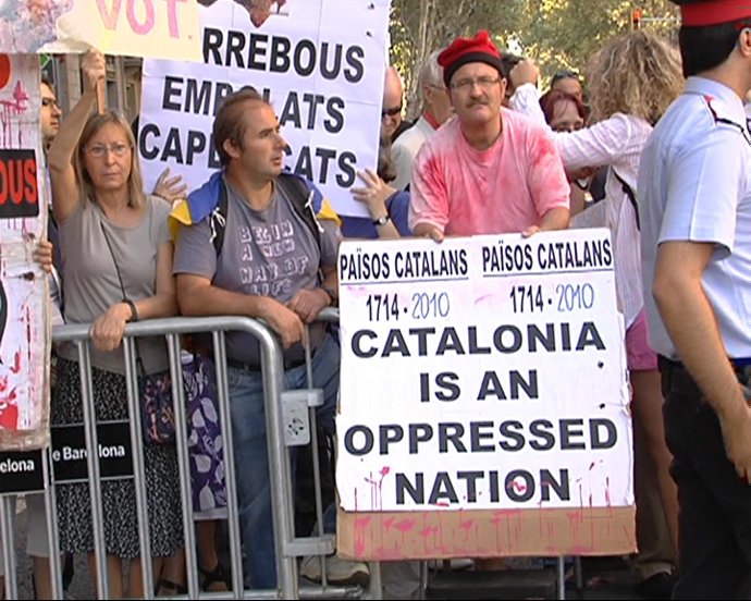 Organización Diada aleja a manifestantes