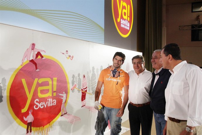 Javier Arenas, junto con Ignacio Zoido y José Luis Sanz