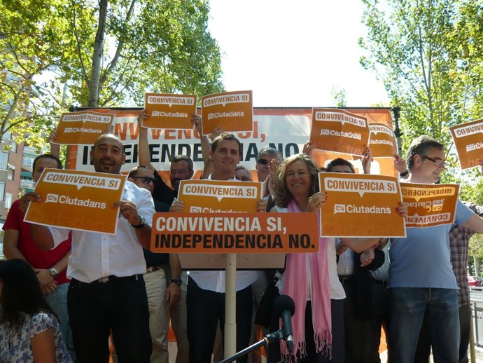 Jordi Cañas, Albert Rivera y Teresa Rivera