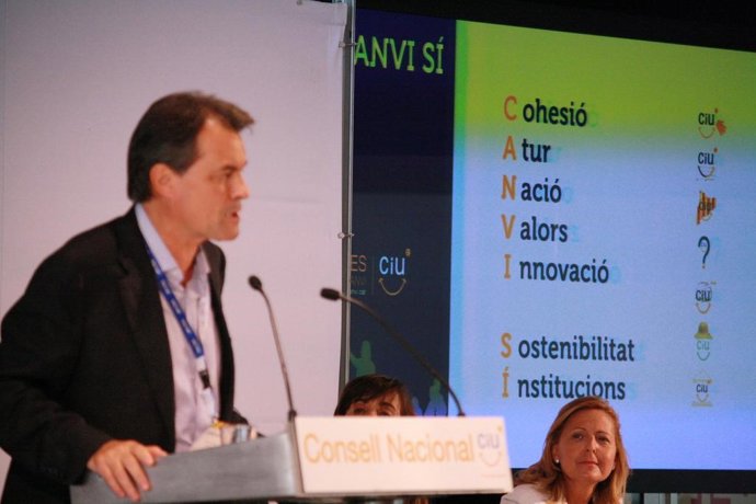 El líder de CiU, Artur Mas