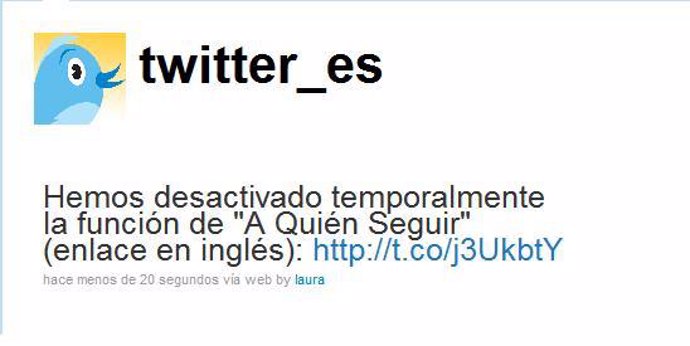 'Tweet' de '@twitter_es'.